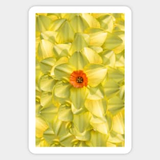 The Power of Yellow Flower Petals Sticker